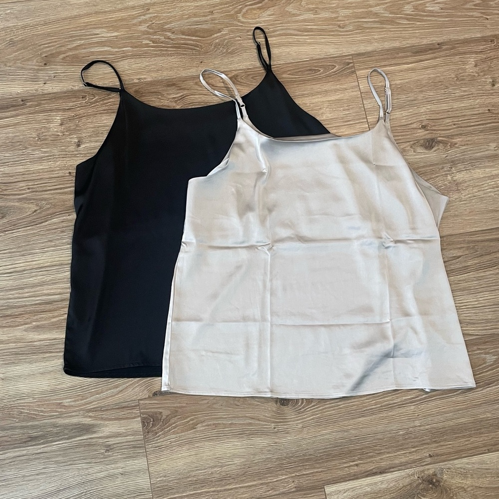 Chic Black and Silver/Grey Camisole Duo